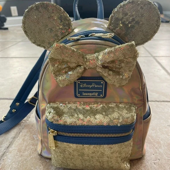 50th Anniversary Backpack - Loungefly Disney Minnie Loungefly Disney World 50th Anniversary Minnie Mini Backpack  main image 3